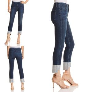 J Brand Ruby High Rise Crop in Silverpool